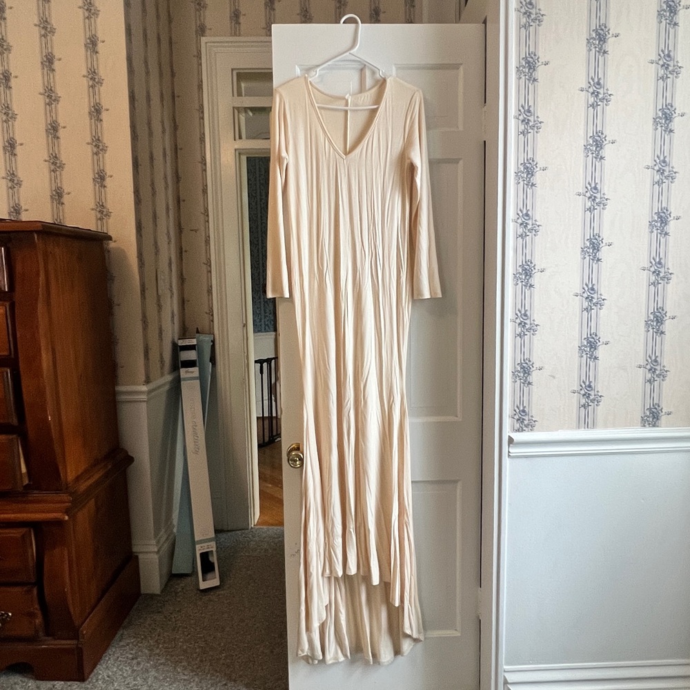 Pinkblush maternity long sleeve dress.